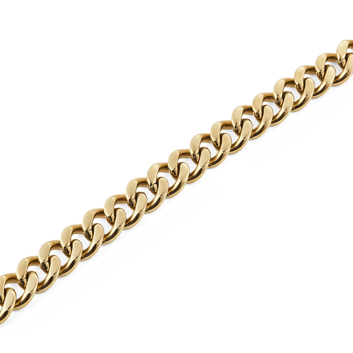 Ellipse Cuban Chain Necklace Gold