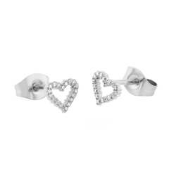 Mirelle Heart Earring Silver