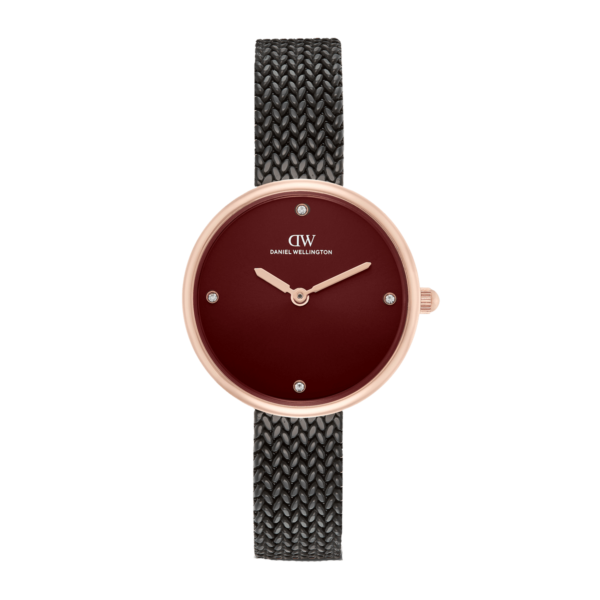Round Analog Brown Rose Gold Ashfield