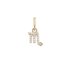 Zodiac Watch Charm Gold