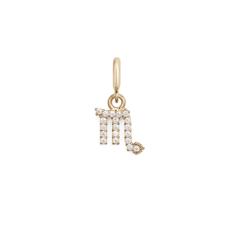 Zodiac Watch Charm Gold