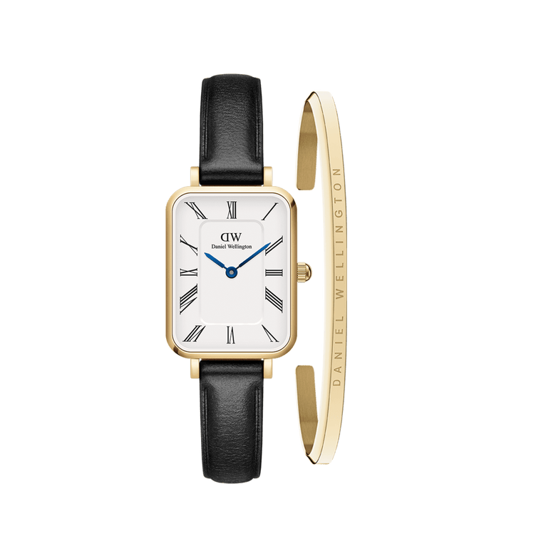 Quadro Roman Numerals Sheffield & Classic Bracelet Gold