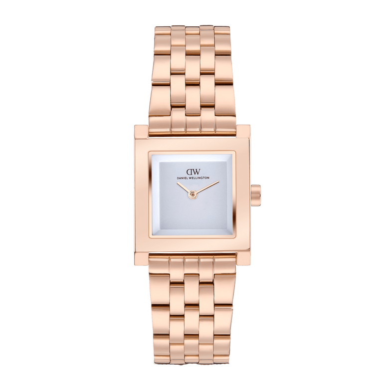 Square Analog Link Rose Gold