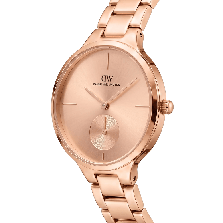 Round Analog 3-Link Rose Gold