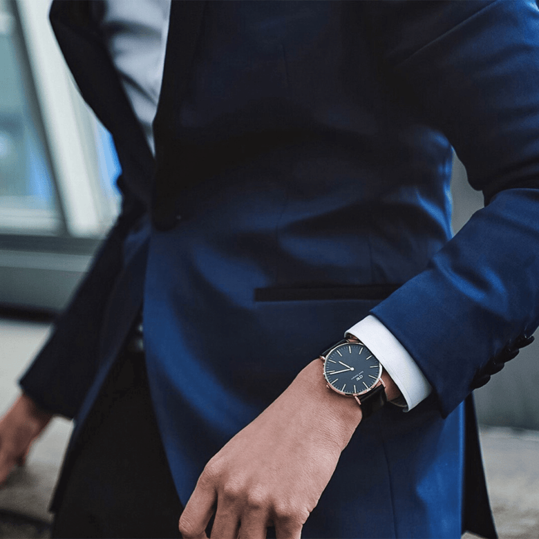 Classic Sheffield Black Rose Gold