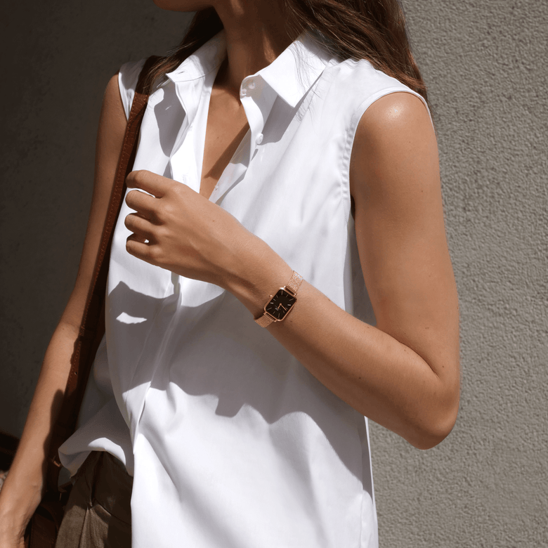 Quadro Pressed Melrose Black Rose Gold