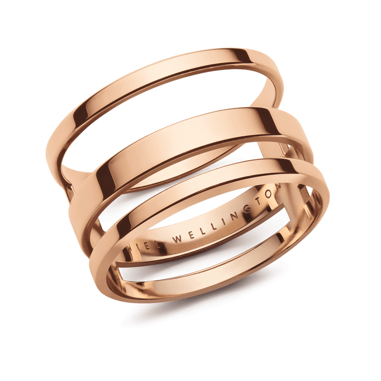 Elan Triad Ring Rose Gold