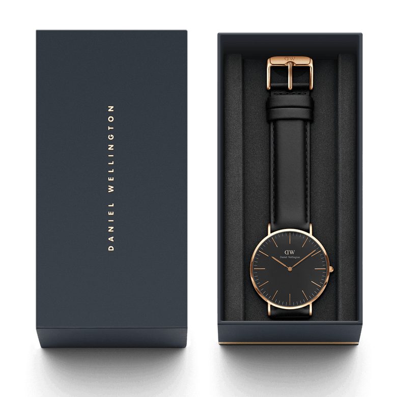 Classic Sheffield Black Rose Gold