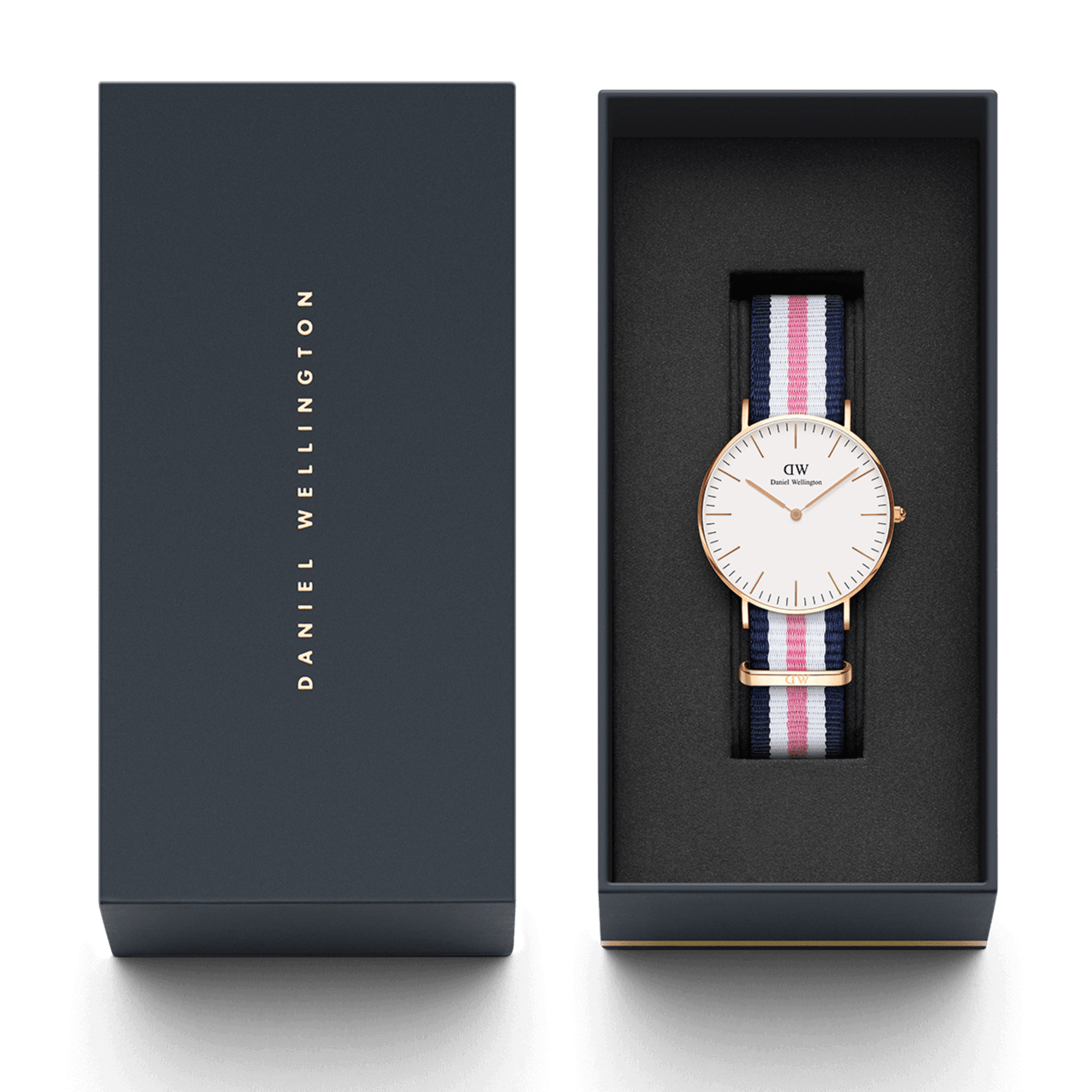 Daniel Wellington Classic St Mawes 36mm Rose Gold Watch + Classic  Southampton 18mm Strap - Watch and Strap Combo : Amazon.in: Watches