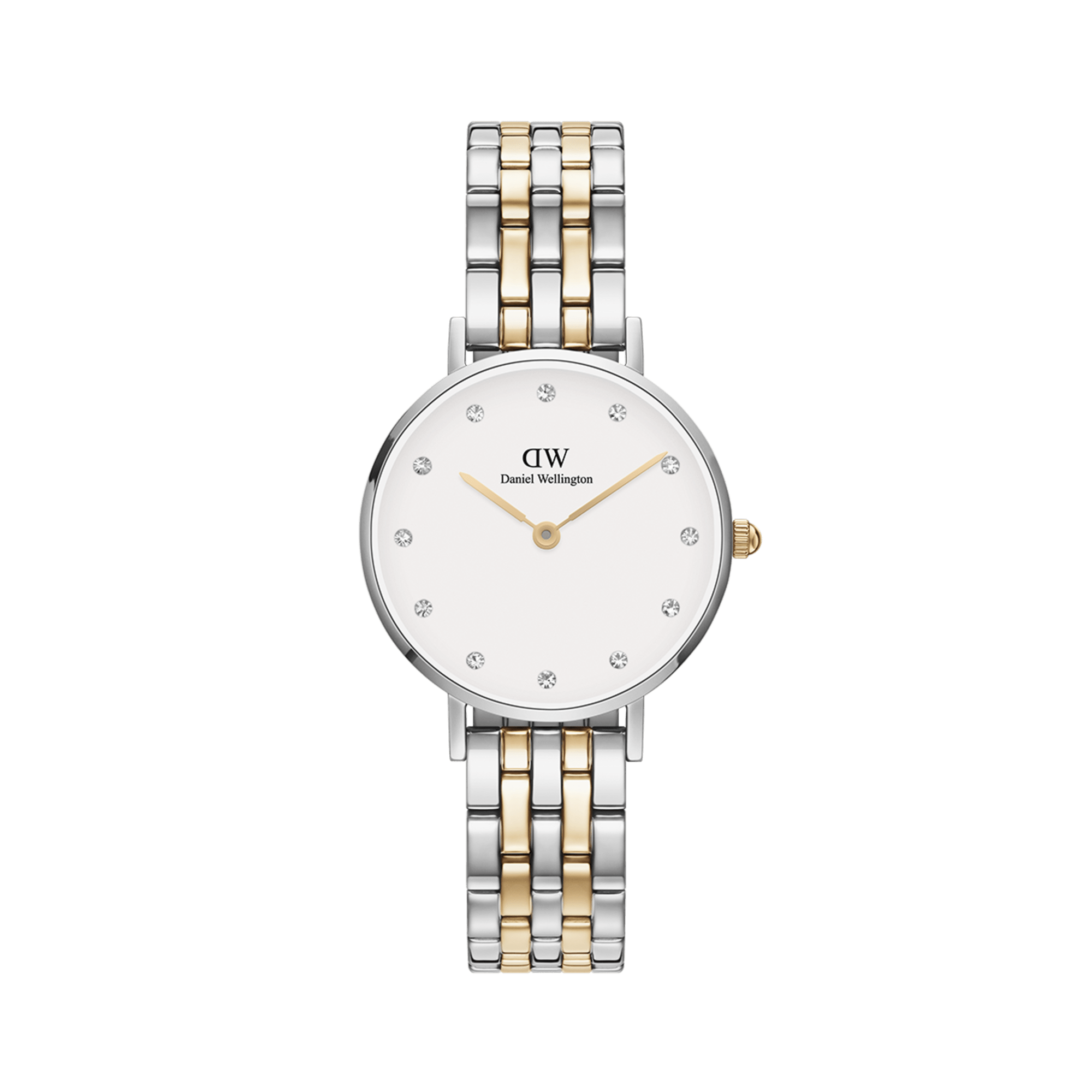 Petite Lumine Women's watch with silver gold strap DW