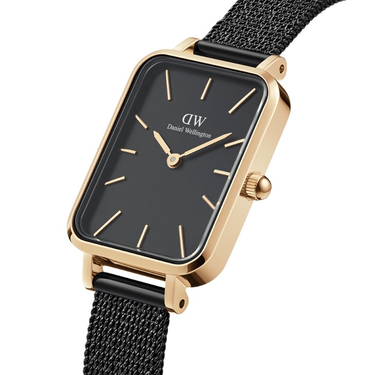 Classic 40mm Ashfield Black Dial Watch in Black