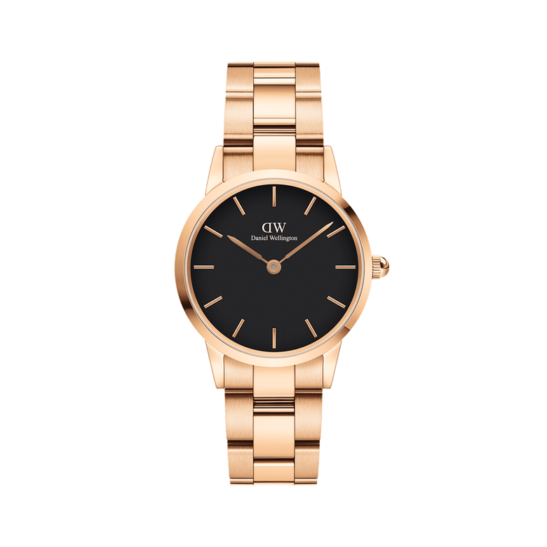 Iconic Link Black Rose Gold