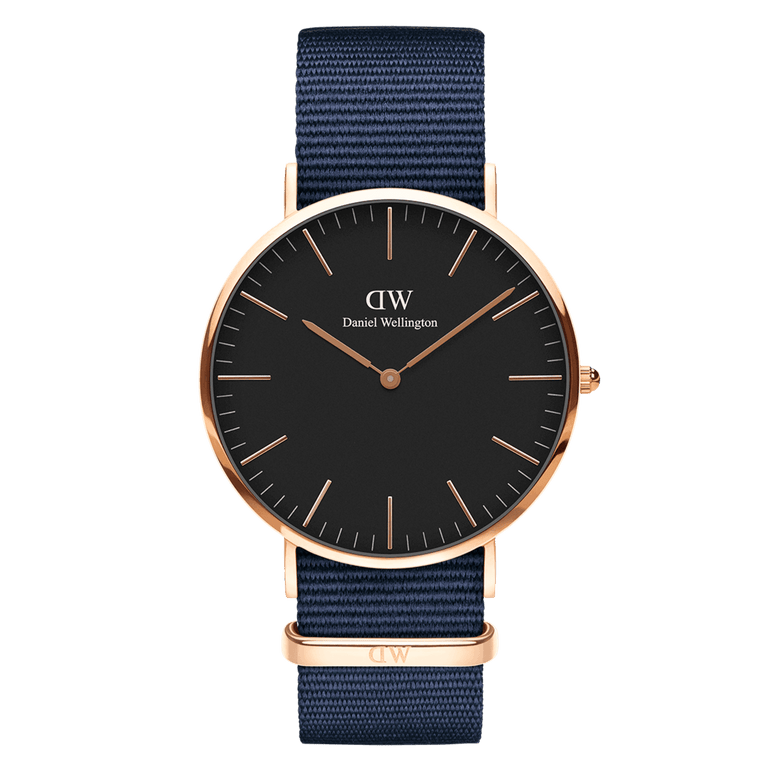 Classic Bayswater Black Rose Gold
