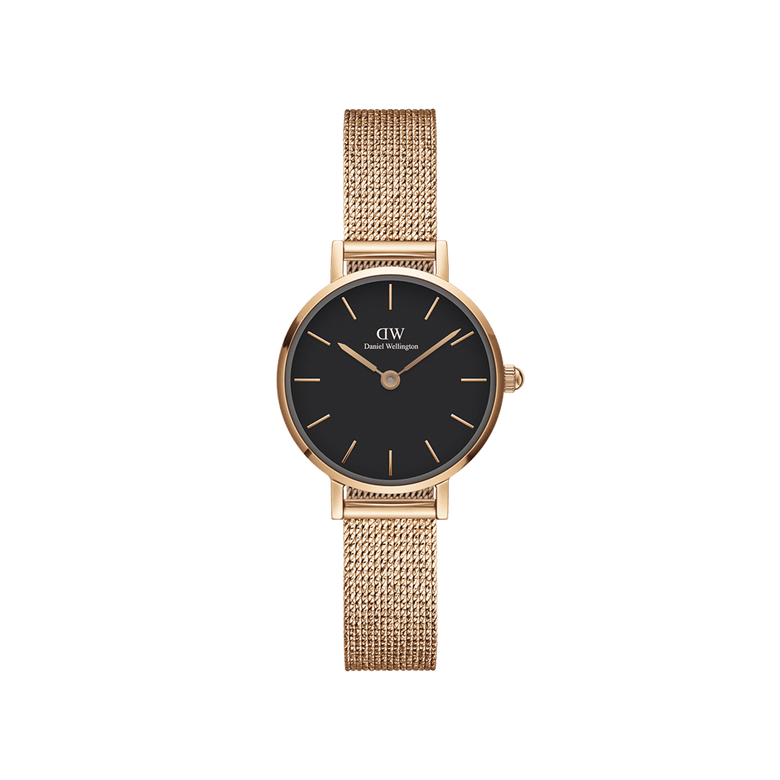 Petite Pressed Melrose Black Rose Gold