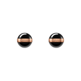 Aspiration Earrings Rose Gold Black