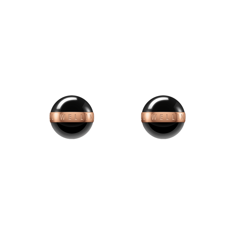 Aspiration Earrings Rose Gold Black